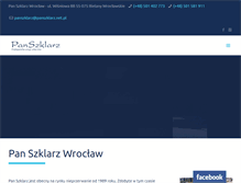 Tablet Screenshot of panszklarz.net.pl